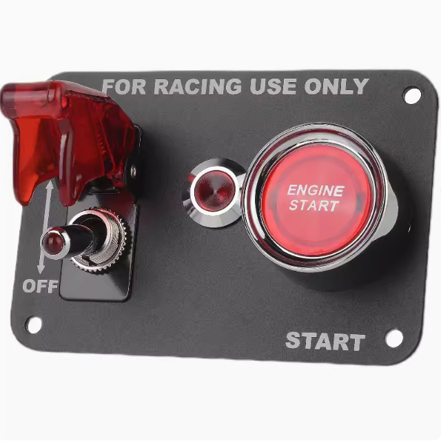 RV Racing Car Modification Panel Ignition One Button Start Button Joystick Button Switch 12V20A
